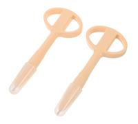 Hemobllo 2 Pièces Stylo de Sécurité en Silicone Souple Beige pour Établissement Correctionnel et Hôpital, Écriture Fluide et Prévention des Blessures Auto-infligées