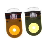 Hemobllo 2 Pièces Support Acrylique Fluorescent Support Résistant pour Fragments Coralliens Rack pour Aquarium Base Propagation Facile à Nettoyer Orange et Jaune