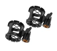 Hemobllo 2 pièces Support Antichoc Micro Plastique Rack Antivibration pour Micro Clip Protecteur Compatible pour Réunions Discours Streaming