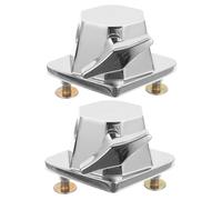 Hemobllo 2 pièces Support de Batterie Fer Argenté Base Ajustable pour Pied de Tom Accessoire Robuste pour Kit de Batterie Installation Facile et Stable