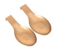 Hemobllo 2 pièces Support de Cuillère Acier Inoxydable Repose Ustensiles Chaleur pour Louche et Spatule Design Simple et Classique pour Cuisine