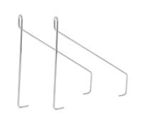 Hemobllo 2 pièces Support Mural Acier Inoxydable Équerres Métalliques Triangulaires Robustes pour Étagères Flottantes Fixation Murale Facile pour de Charge Élevée Design Minimaliste