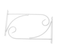 Hemobllo 2 Pièces Support Mural Forgé pour Pots de Fleurs Suspendus Crochet Robuste pour Lanterne Mangeoire et Décoration Intérieure Extérieure