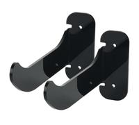 Hemobllo 2 pièces Support Mural pour Tapis de Yoga Acrylique Noir Lot de Crochets de Rangement Pratiques pour Matelas de Gymnastique et Accessoires Murale pour Organiser Espace Yoga et