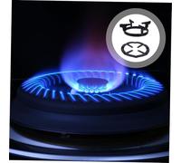 Hemobllo 2 pièces Support pour Gazinière Inoxydable Noir Porte-biberon et Porte-casserole Antidérapant Accessoire Polyvalent pour Plaque de Cuisson Gaz Adapté Aux Petites Casseroles et