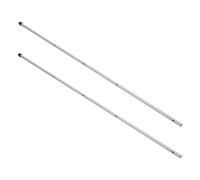 Hemobllo 2 Pièces Table Soccer Replacement Poles Stainless Steel Foosball Rods for Desktop Football Setup Fit and Easy Installation for Home Game