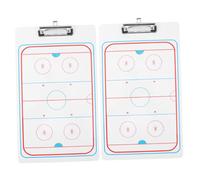 Hemobllo 2 pièces Tableau de Hockey Glace Effaçable pour Entraîneurs Planification Stratégique Portable Outil Entraînement Réutilisable