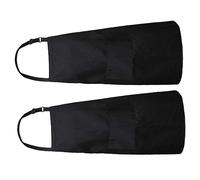 Hemobllo 2 pièces Tablier de Cuisine Noir avec Poche et Pratique pour Chefs Cuisson Pâtisserie et Barbecue Adapté Hommes et Femmes