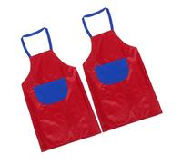 Hemobllo 2 pièces Tablier de Peinture Imperméable Garçon Fille avec Revêtement PVC Protection Taches pour Cuisine Peinture et Activités Artistiques