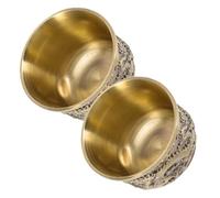 Hemobllo 2 pièces Tasse à Thé Chinoise Alliage Dragon et Phénix Vintage Résistante Anti-chute pour Maison et Fête