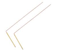 Hemobllo 2 pièces Tiges de Radiesthésie Cuivre Pliables Baguettes Sourcier Légères et Durables pour Détection Eau Métaux et Objets Enfouis Outil Polyvalent Extérieur et Exploration