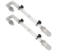 Hemobllo 2 Pièces Tuyau D'arrivée d'eau pour Aquarium ABS 3/8 Pouces | Connexion Filetée pour Cuve, Courbure Lisse sans Bavure, Usage, Fonctionnement Stable, Anti-coude