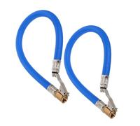 Hemobllo 2 pièces Tuyau de Gonflage Pneus avec Embout Cuivre et Poignée Caoutchouc Bleu Kit pour Voiture Remplacement Flexible Pompe à Air