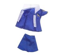 Hemobllo 2 pièces Vêtements Poupée Tenue Hôtesse de Air Bleu avec Jupe Accessoires Mode pour Jeu Habillage et Créativité Garçon Fille