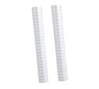 Hemobllo 2 rouleaux Ruban de Transfert Adhésif avec Grille pour Publicité Film Auto-adhésif Vinyle Positionnement Précis pour Vitres Murs Portes et Décalcomanies DIY