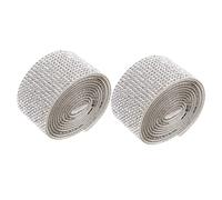 Hemobllo 2 rouleaux Ruban Strass Autocollant DIY Rangées Décoration Vêtements Accessoires Couture Durable et Découpable pour Scrapbooking et Maison