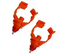 Hemobllo 20 pièces Abreuvoir Automatique pour Poulet à Tétine à Vis Distributeur Eau pour Volaille Adapté à Poules Canards et Cailles Kit Gobelet Eau Poulet Rouge