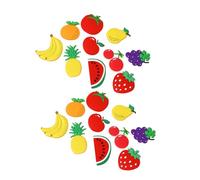 Hemobllo 20 Pièces Aimants Frigo Fruits Caoutchouc Souple Stickers Magnétiques Décoratifs pour Réfrigérateur Tableau Bureau et Salle de Classe