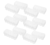 Hemobllo 20 pièces Boîte de Rangement Vials Transparente Plastique avec Couvercle Organiseur Portable pour Laboratoire et Congélateur
