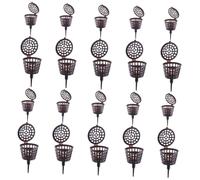 Hemobllo 20 pièces Boîte Engrais Plastique avec Couvercle Panier de Fertilisation Pratique pour Bonsaï Lot de Grandes et Petites Outil Déplacement pour Jardinage et Plantation