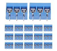 Hemobllo 20 pièces Bornier à Vis Broches pour Circuit Imprimé Connecteur Robuste pour Câblage Électrique Installation Compacte et Transfert de Puissance