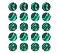Hemobllo 20 Pièces Cabochons Ronds en Pierre Naturelle de Malachite Verte 14 Mm Demi-rondeaux Décoratifs pour Création de Bijoux DIY et Artisanat