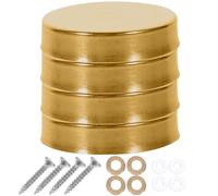 Hemobllo 20 pièces Cache-vis Miroir Inox Brossé pour Fixation Murale Décoration Résistante et Facile à Installer avec Accessoires pour Panneaux et Enseignes