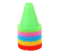 Hemobllo 20 pièces Cônes Entraînement Souples pour Patinage à roulettes Protection Antichoc Amélioration de Pratique Accessoires et Portables pour Débutants
