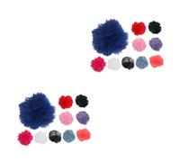 Hemobllo 20 Pièces Couverture De Microphone Bonnette -Cravate Micro-Cravate Pare-Brise Éponge pour -Cravate Pare-Vent pour Housses en Mousse De Micro-Cravate Vent Coupe-Vent Poilu Peluche