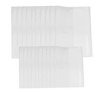 Hemobllo 20 pièces Couverture de Protection Transparente pour Lot de Housse Résistante pour Manuels Scolaires Facile à Installer avec Bande Adhésive Protection pour Étudiants Compatible