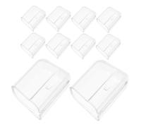 Hemobllo 20 pièces Couvre Brosse à Dents Transparent Protection Tête Brosse Étui et Facile à Nettoyer pour Voyage et Usage