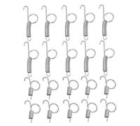 Hemobllo 20 pièces Crochet à Ressort pour Porte de Cage Fixation pour Cage à Lapin Oiseau Hamster Antidérapant et Durable Facile à Convient pour Portes à Charnière Droite ou Gauche