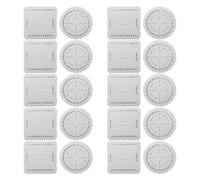 Hemobllo 20 pièces Disque Tressage Kumihimo Disques Ronds et Carrés Fentes Outil Macramé Portable pour Bracelets Cordon Fil et Perles Kit DIY Tressage Polyvalent pour Débutants