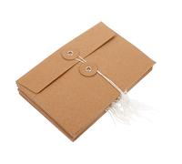 Hemobllo 20 pièces Enveloppes Rétro Papier Kraft Lot de Petites Enveloppes pour Bureau Rangement et Décoration Design à Enroulement Personnalisable pour Événements et DIY