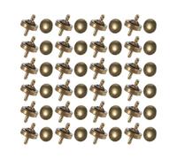 Hemobllo 20 Pièces Fermoir Magnétique Rivet Ultra Fin Double Face en | Finition Bronze, Fermeture Silencieuse sans Colle, Grip Renforcé, pour Cuir, Toile et Bibliothèques