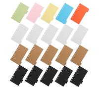 Hemobllo 20 pièces Intercalaires Papier Classificateurs Colorés Étanches Onglets Index Professionnels pour Classeur Bureau