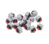 Hemobllo 20 pièces Interrupteur Bouton Poussoir Silencieux Vertical Micro Switch Compact Réactif pour Électronique à Espace Réduit