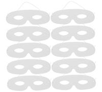 Hemobllo 20 Pièces masque vierge masque facial bricolage Artisanat de masque DIY masque uni masque d'halloween vierge masques blancs pour l'artisanat Papier blanche