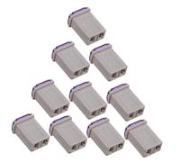 Hemobllo 20 Pièces Mini Fuse Holder Square Inline Adapter Low Profile Automotive Circuit Protection Heat-resistant Replacement For Vehicle Electrical Systems