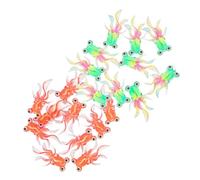Hemobllo 20 Pièces Mini Goldfish Resin Figurines Tiny Fish Decoration for Dollhouse Fairy Garden DIY Micro Landscaping