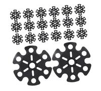 Hemobllo 20 Pièces Panier de Bâtons de Randonnée de Neige Antidérapants pour Neige et Boue Accessoires Stabilité Améliorée Glissants