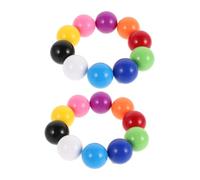 Hemobllo 20 pièces Petites Balles Plastique Colorées pour Jeu de Billes Remplacement pour Billes Parfaites pour Apprentissage Mathématique et Développement des Compétences Motrices chez