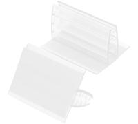 Hemobllo 20 pièces Support Étiquette Adhésif Porte-cartes Mini PVC Maintien de Panneaux pour Photos Reçus Tickets et Numéros de Table