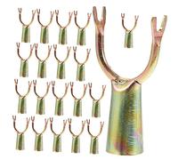 Hemobllo 20 Pièces Têtes de Fourche de Remplacement pour Poteaux à Vêtements Accessoires Pratiques pour Séchage de Linge Convient Aux Poteaux avec Standard