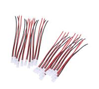 Hemobllo 20 pièces Ultra Silicone Wire Battery Connector Line Résistant Haute Température Connecteurs Mâles Femelles pour Rc Bateaux Voitures