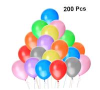 Hemobllo 200 Pièces Ballons Latex Couleurs Aléatoires Décoration Anniversaire Mariage Fête Couleur Aléatoire