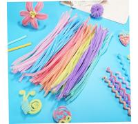 Hemobllo 200 pièces Lot de Cure-pipes Macaron Fil Chenille Colorés Doux pour Loisirs Créatifs Décoration DIY Bricolage