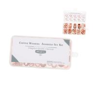 Hemobllo 200 pièces Lot de Joints Plats Cuivre pour Bouchons Dhuile Assortiment avec Boîte Compacte Garnis de Mousse Perlée pour Protection Joints Détanchéité Résistants et Conducteurs