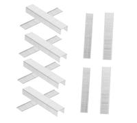 Hemobllo 2000 pièces Agrafes et Clous Fer pour Agrafeuse Manuelle Résistants pour Menuiserie et Publicité Kit DIY pour Fixation de Cadres et Affiches
