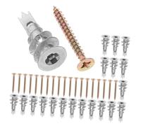 Hemobllo 20ensembles Ancrages pour Murs Creux avec Vis Autoperceuses Kit De Fixation pour Cloisons Sèches Et Murs Plâtre